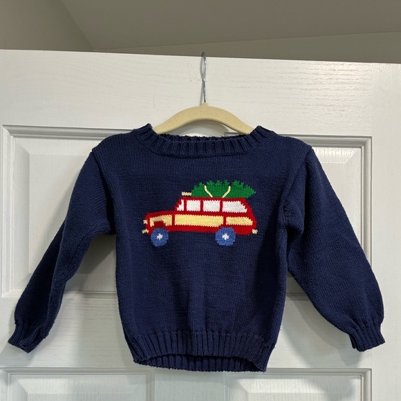 The Beaufort Bonnet Company Other - The Beaufort Bonnet Company Navy Sweater with Christmas tree truck